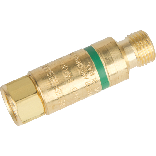 Flashback Arrestors - Oxy/Fuel Gas, Fuel Gas (red)/Oxygen (green), Torch Style Action Paper