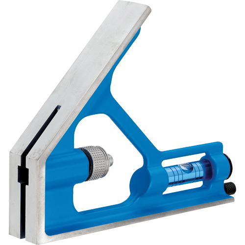 True Blue&reg; Combination Square, 12" L, 1/16" Graduations, Steel, Plain Action Paper