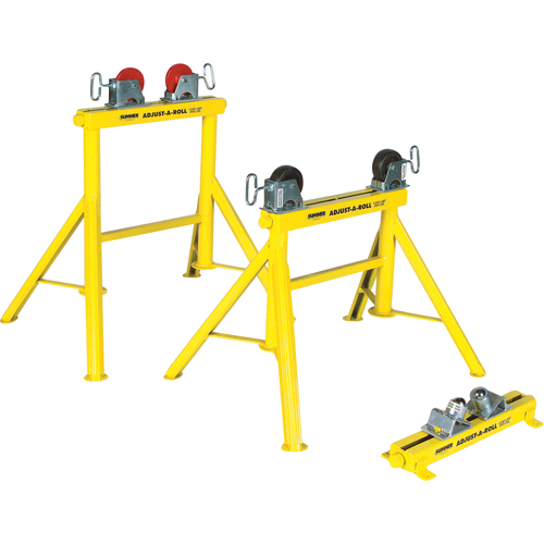 Support Adjust-A-Rolls, Capacit&eacute; de chargement 1000 lb, Capacit&eacute; max. de tuyau 36" Action Paper
