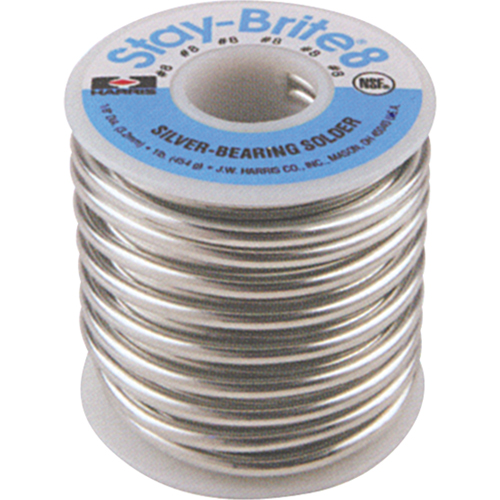 M&eacute;tal d'apport Stay-Brite 8, Sans plomb, 94 % d'&eacute;tain, 6 % d'argent, &acirc;me Plein, dia. 0,0625" Action Paper