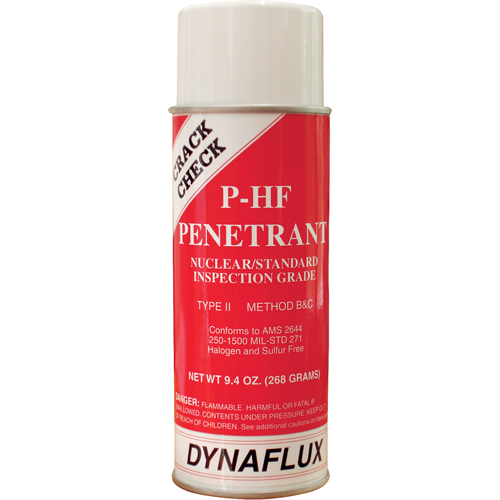 NDT Spray - Visible Dye Penetrant System, Aerosol Can Action Paper