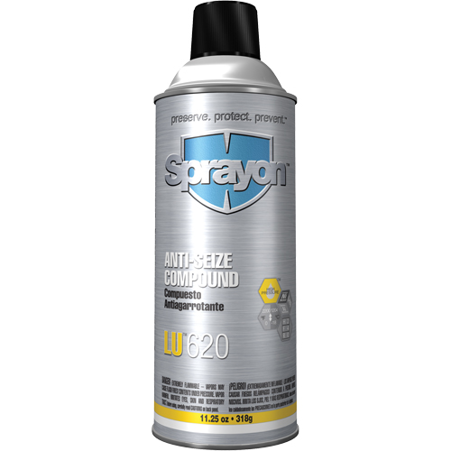 LU620 Anti-Seize Compound, 454 g, Aerosol Can, 2200°F (1204°C) Max. Temp Action Paper
