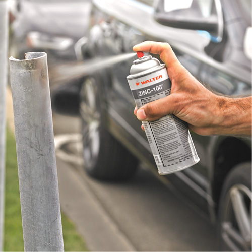 ZINC-100 Bright Galvanizing Spray, Aerosol Can Action Paper