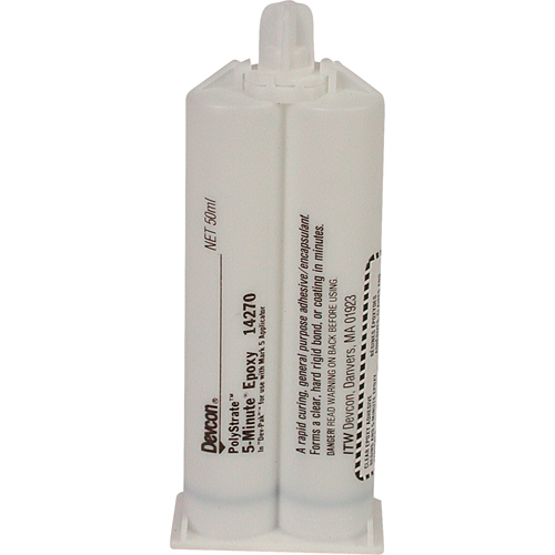 5-Minute Adhesive, 50 ml, Dual Cartridge, Two-Part, Clear Action Paper