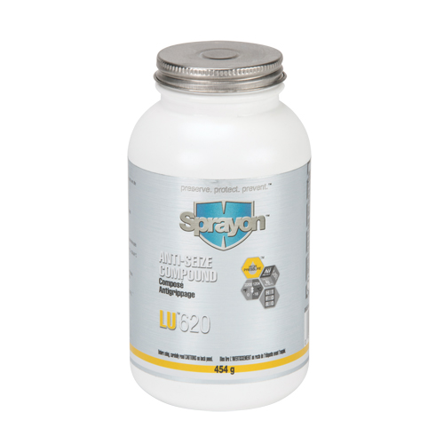 LU620 Anti-Seize Compound, 454 g, Brush Top Bottle, 2200°F (1204°C) Max. Temp Action Paper