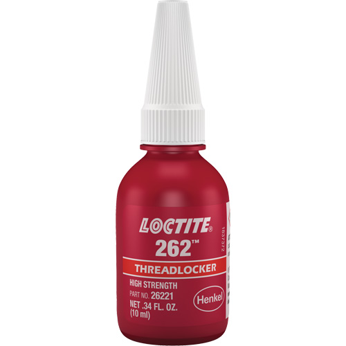 Threadlocker 262 , Red, High, 10 ml, Bottle Action Paper