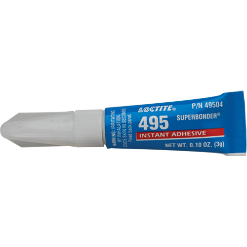 Adh&eacute;sif instantan&eacute; Super Bonder 495, Transparent, Tube, 3 g Action Paper