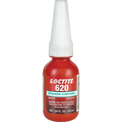 Retaining Compound 620 High Temperature, 10 ml, Bottle, Green Action Paper