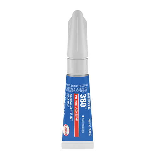 Black Max 380 Toughened Adhesive, Black, Tube, 3 g Action Paper