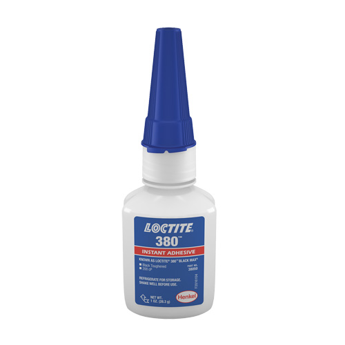 Black Max 380 Toughened Adhesive, Black, Bottle, 1 oz. Action Paper