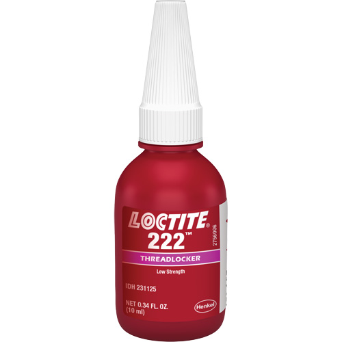 Threadlocker 222 Small Screw, Purple, Low, 10 ml, Bottle Action Paper