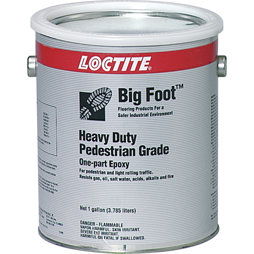 Big Foot Heavy-Duty Pedestrian Grade Anti-Slip Floor Coating, 1 gal., Epoxy-Based, Black Action Paper
