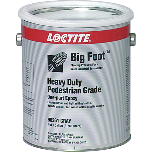 Big Foot Heavy Duty Pedestrian Grade Anti-Slip Coating, 1 gal., Epoxy-Based, Grey Action Paper
