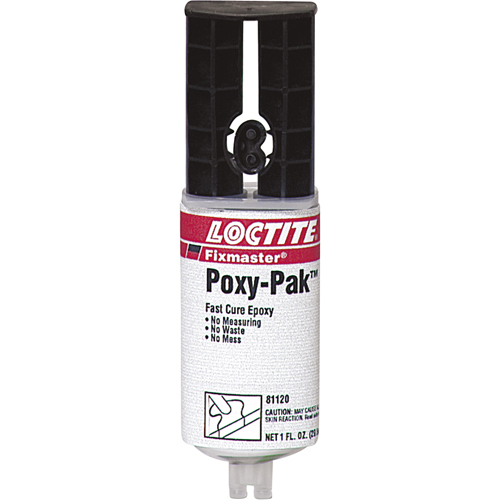 Fixmaster&reg; Fast Cure POXY PAK Adhesive, 92 g, Syringe, Two-Part, Translucent Action Paper