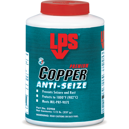 Copper Anti-Seize, 1 lbs., Bottle, 1800°F (982°C) Max Temp. Action Paper