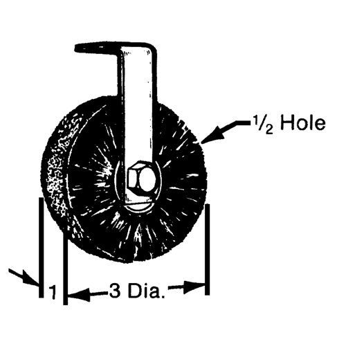 Brosses plates, rondes ou Roto Action Paper