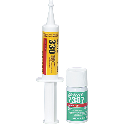 330 Depend&reg; No-Mix Adhesive, Two-Part, 250 ml, Kit, Amber Action Paper