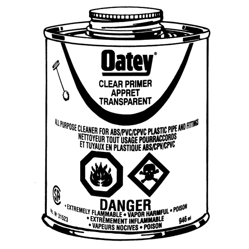 Clear Primer, 946 ml, Brush Top Can Action Paper