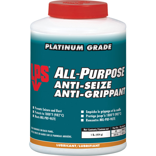 Antigrippant tout usage, 1 lb, Bouteille, 1800°F (982°C) Temp max. Action Paper