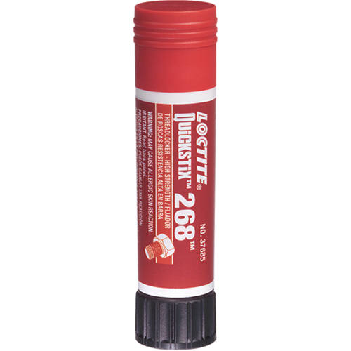 Quickstix Threadlocker 268 , Red, High, 9 g, Stick Action Paper