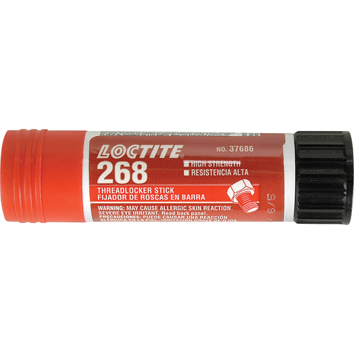 Quickstix Threadlocker 268 , Red, High, 19 g, Stick Action Paper