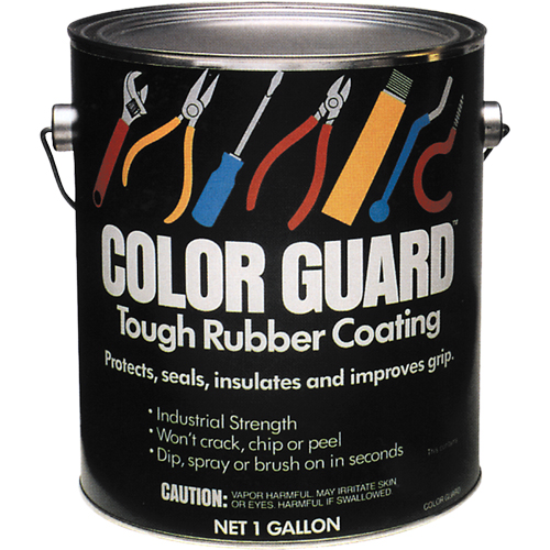 Color Guard Tough Rubber Coating, Red, Gallon Action Paper