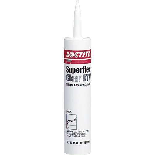 Superflex RTV Silicone Adhesive Sealant, Cartridge, White Action Paper