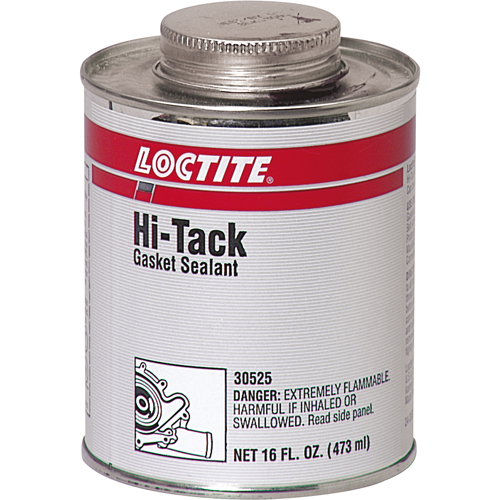 Hi-Tack Gasket Sealant, Brush Can, Red Action Paper