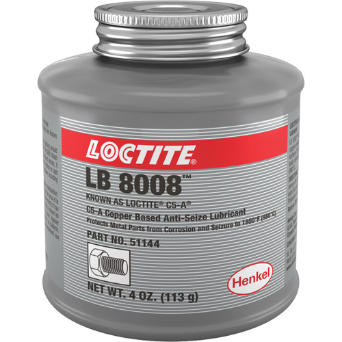 Copper Based Anti-Seize Lubricant, 4 oz., Brush Top Can, 1800°F (982°C) Max Temp. Action Paper