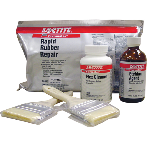 Fixmaster Rapid Rubber Repair Kit Action Paper