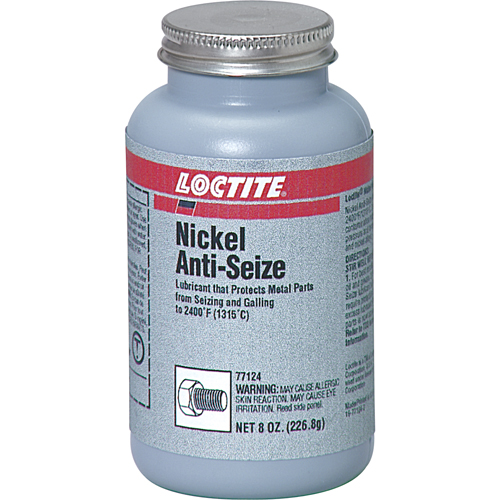 Nickel Grade Anti-Seize, Brush Top Can, 2400°F (1315°C) Max. Temp. Action Paper