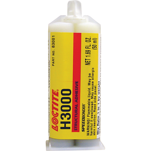 Speedbonder H3000 Structural Adhesive, Two-Part, Dual Cartridge, 76 g., Cream Action Paper