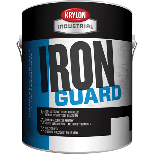 Industrial Iron Guard&reg; Water-Based Enamel, 3.78 L, Gallon, Red Action Paper