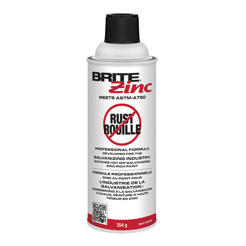 BRITE Zinc&reg; Corrosion Inhibitor, Aerosol Can Action Paper