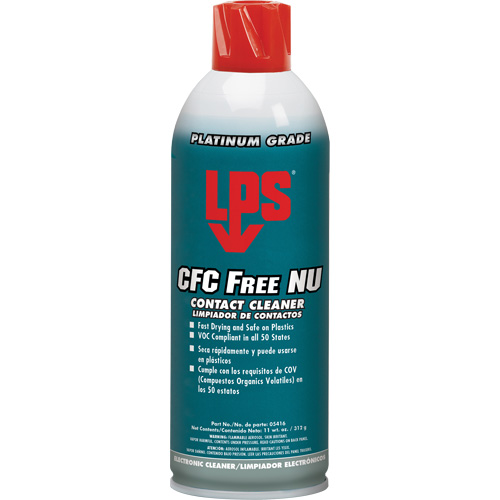 CFC Free NU LVC Contact Cleaner, Aerosol Can Action Paper