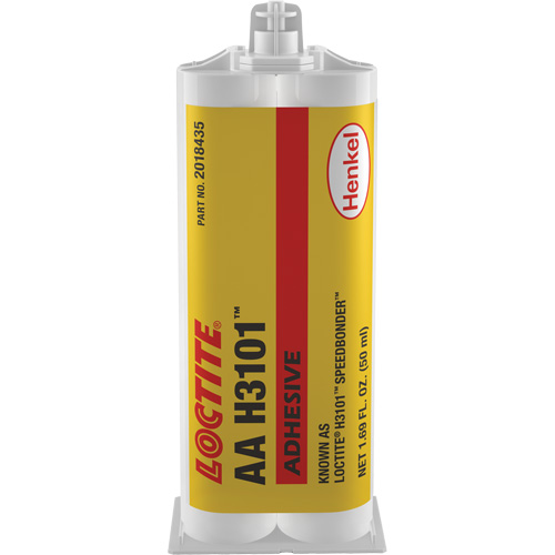 Adh&eacute;sif Speedbonder H3101, Deux composants, Cartouche double, 50 ml, Transparent Action Paper