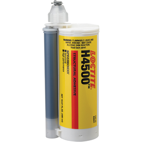 Adh&eacute;sif structural Speedbonder H4500, Deux composants, Cartouche double, 678 g, Gris Action Paper