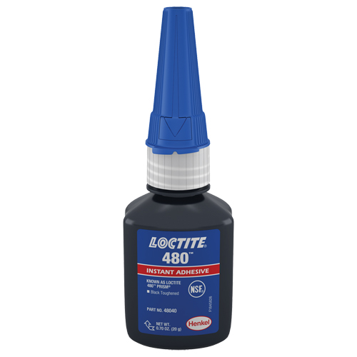 480 Instant Adhesive, Black, Tube, 20 g Action Paper