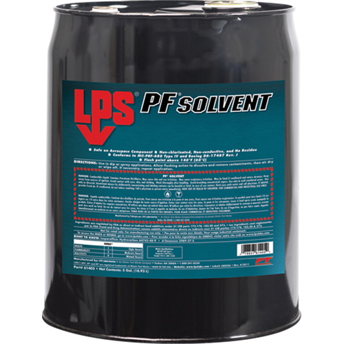 PF&reg; Solvent, Pail Action Paper