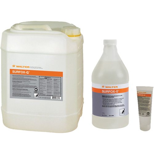 SURFOX-G Weld Cleaner, Jug Action Paper