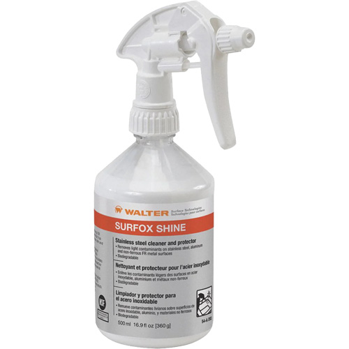 SURFOX Shine Stainless Steel Cleaner & Protector, 500 ml, Trigger Bottle Action Paper