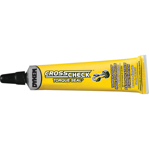 Cross Check Torque Seal&reg; Tamper-Proof Indicator Paste, 1 fl. oz., Tube, Yellow Action Paper