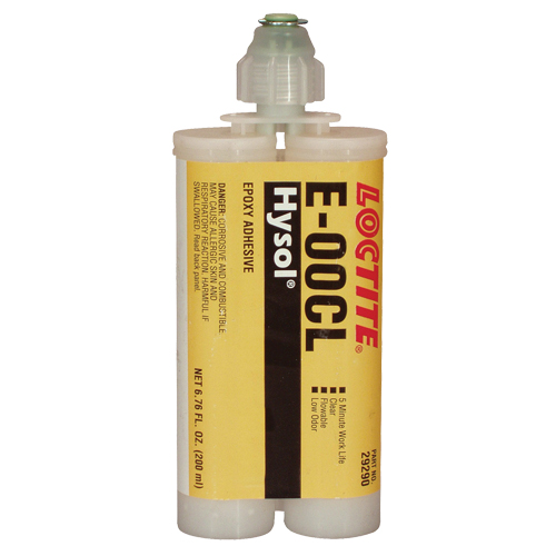 E-00CL Structural Adhesives, 200 ml, Dual Cartridge, Two-Part, Clear Action Paper