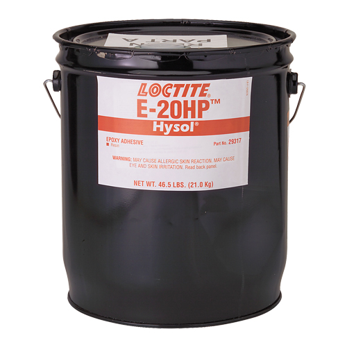 Adh&eacute;sifs structuraux &agrave; s&eacute;chage rapide E-20P, 5 gal., Seau, Deux composants, Blanc Action Paper