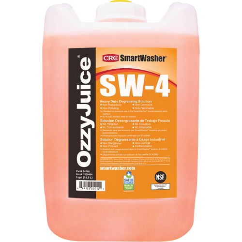 Smartwasher&reg; Industrial Grade Cleaning Solution, Jug Action Paper
