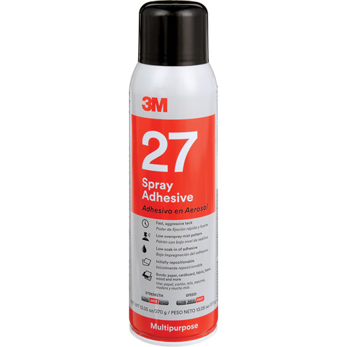 27 Multi-Purpose Spray Adhesive, Clear, Aerosol Can Action Paper