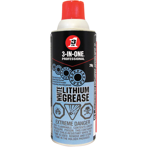 3-IN-1&reg; White Lithium Grease, Aerosol Can Action Paper