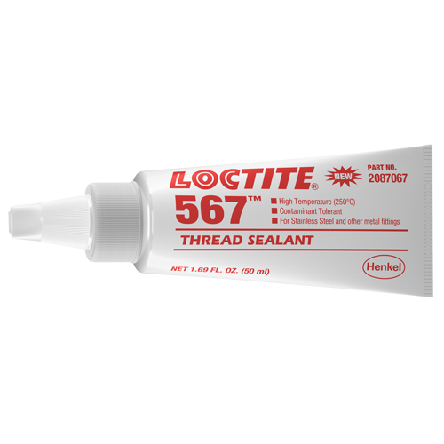 567 High Temperature Thread Sealant, Tube, 50 ml, -53.88° C - 204° C/-65° F - 400° F Action Paper