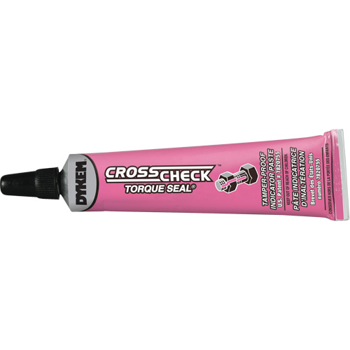 Cross Check Torque Seal&reg; Tamper-Proof Indicator Paste, 1 fl. oz., Tube, Pink Action Paper