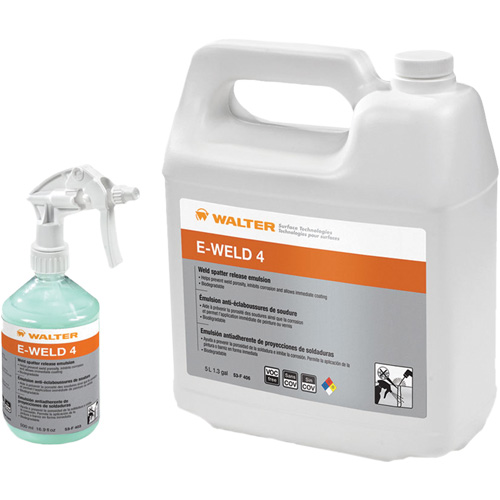 E-Weld 4 Weld Spatter Release Emulsion, Jug Action Paper